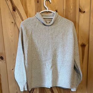 American Eagle Outfitters Cream Turtleneck Sweater